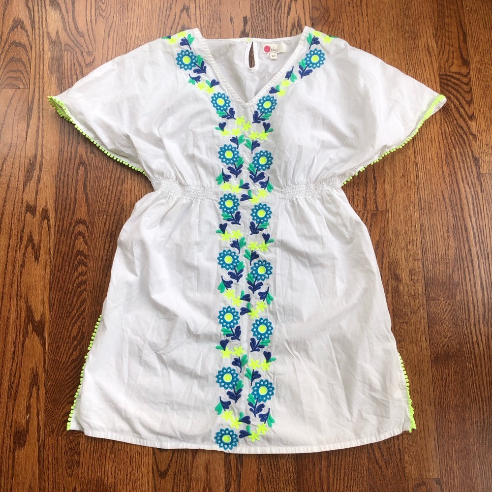Mini Boden Embroidered Kaftan Coverup 13-14 Years - Picture 1 of 12